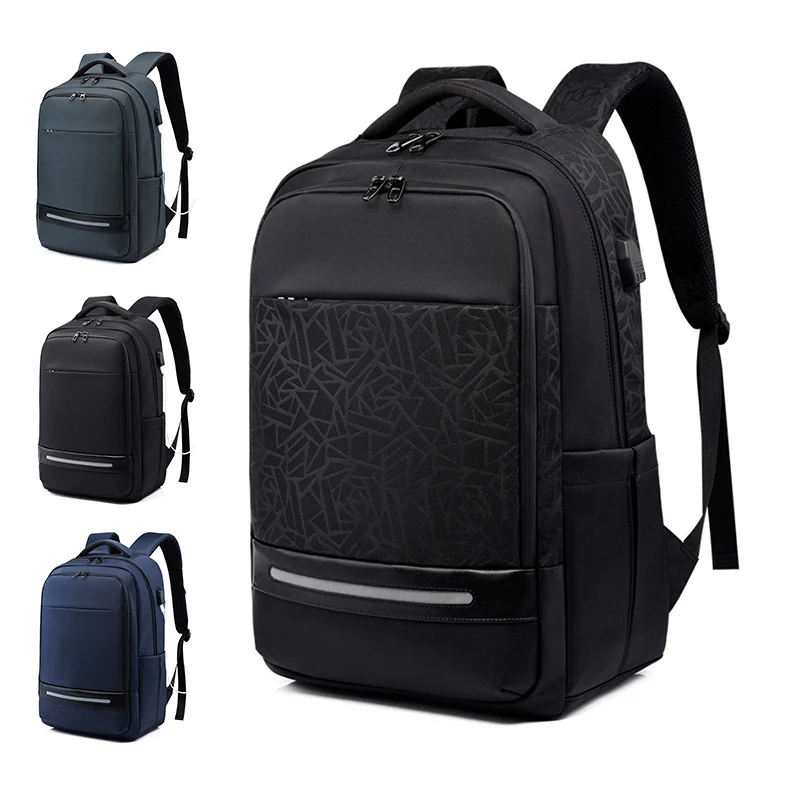 

Business Laptop Backpack Waterproof Computer Bag Large Capacity Daypack With Headphone Hole USB Charge For Travel/College/Casual