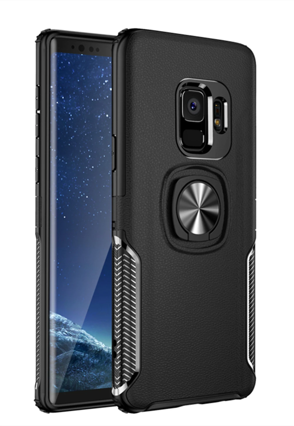 Чехол для телефона с магнитным кольцом Samsung Galaxy S8 S8plus S9 S9plus S10 S10plus S10E lite 5G мягкая