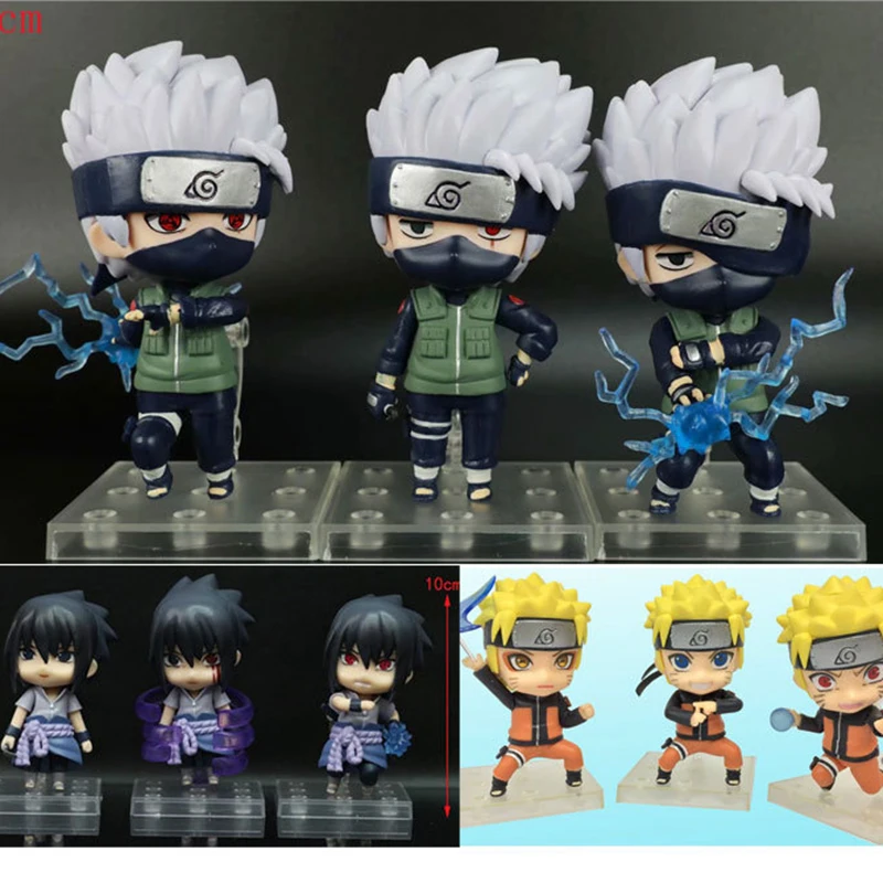 Японские Аниме Узумаки Учиха Саске Хината Сакура Какаси экшн-фигурки из ПВХ