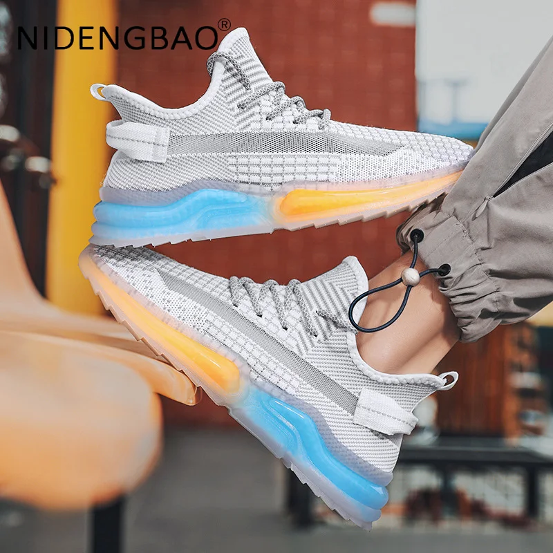 Couple Shoes Women's Men's Sneakers Fashion Fluorescent Sole Summer Trend Outdoor Running Jogging Walking Casual Sport Shoes