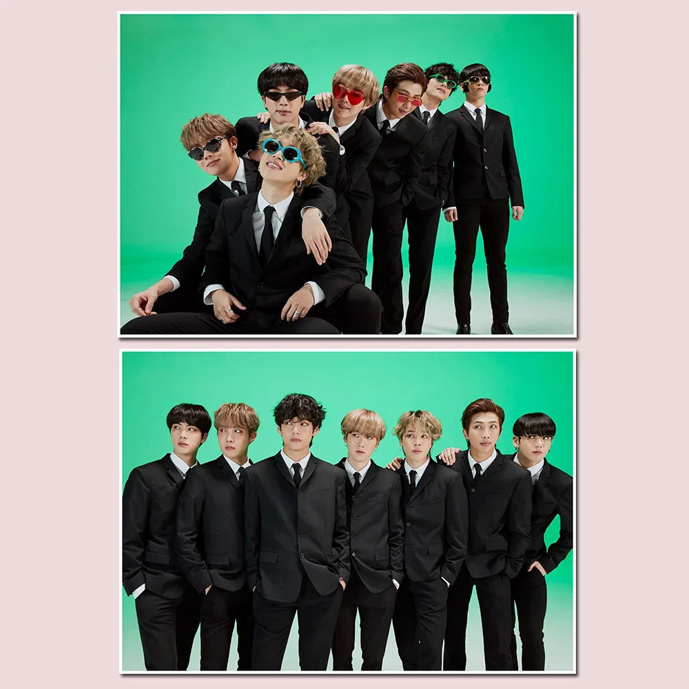2 шт./лот поп звезда 2020 7-я годовщина фестиваль плакат JUNGKOOK V SUGA JIN JIMIN JHOPE наклейка