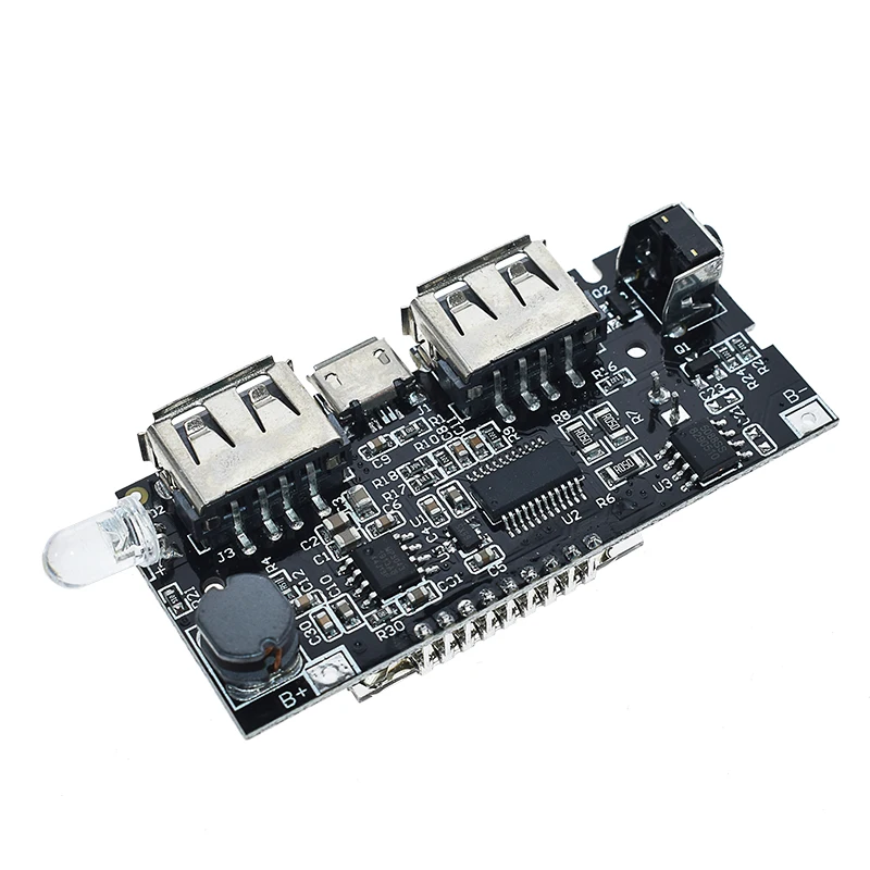 Два порта USB 5V 1A 2.1A Mobile Power Bank 18650 зарядное устройство PCB силовой модуль аксессуары для телефона DIY светодиодный ЖК-модуль