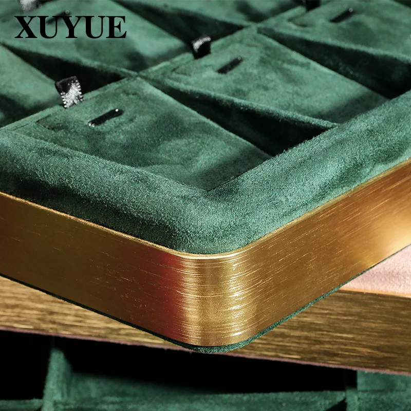 New Jewelry Tray Necklace Pendant Jewelry Display Plate Metal Multi-purpose Prop Placement and Storage See the Pallet