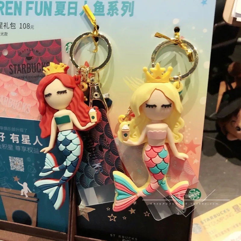 

2021 Summer Mermaid Color Mermaid Star Gift Bag Doll Doll Ornament Pendant Key Chain Anime Keychain