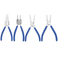 4pcslot 7inch long nose circlip pliers set professional external straight bent circlip snap pliers tools accessory set