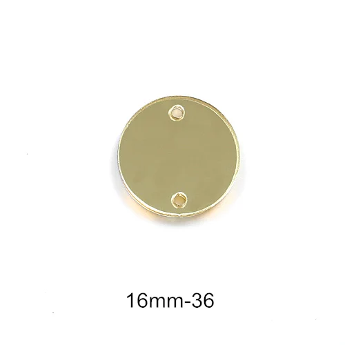 16mm-P36 50 шт. акриловое зеркало пришивные стразы акриловые Пришивные зеркала нерегулярные шампанское пришивные камни аксессуары для платья F0021 - Цвет: 16mm-P36