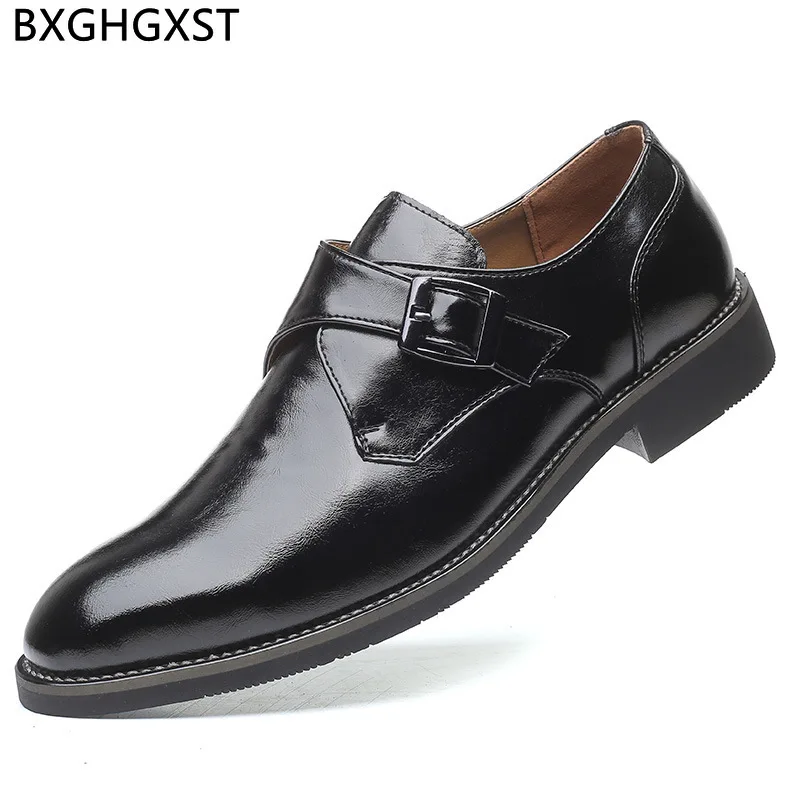 

Monk Strap Mens Dress Shoes Loafers Slip on Oxford Shoes for Men Office Oxford Shoes for Men Italian Wedding Dress Zapato Hombre