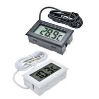 1 set lcd hygrometer digital temperature measurement tools humidity meter embedded for laboratory library car reptile home