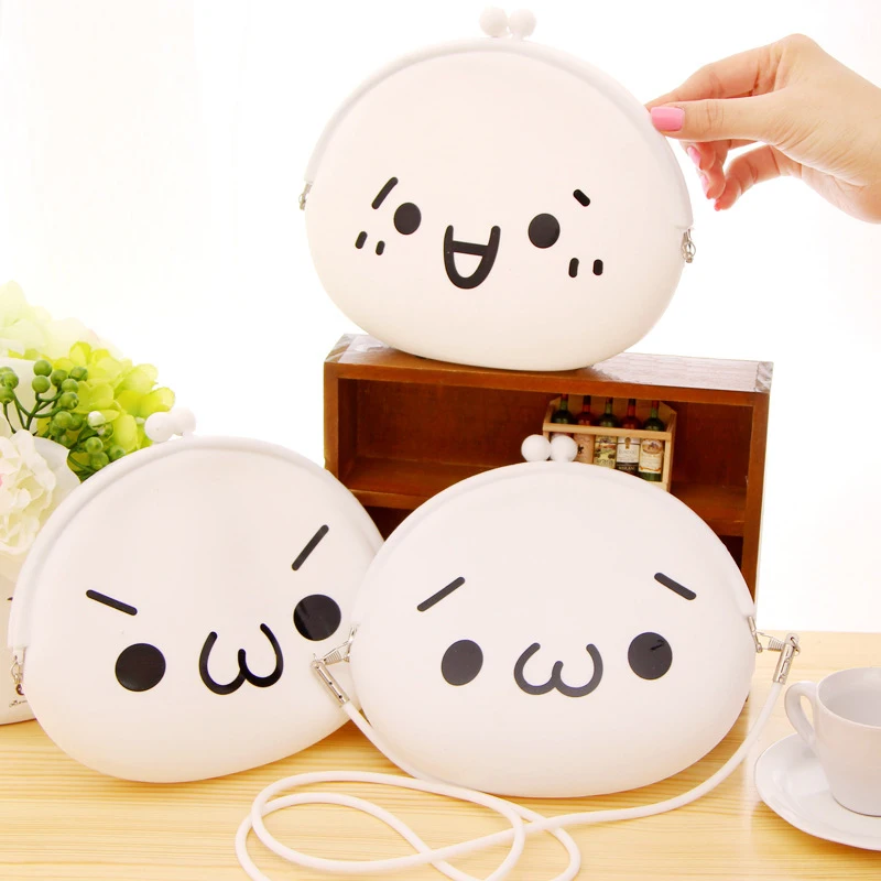 

50PCS / LOT New Cartoon Coin Purse Wallet for Girls Cute Silicone Hasp Change Purse Euro Coin Earphone Key Pouch Sac Femme Mix D