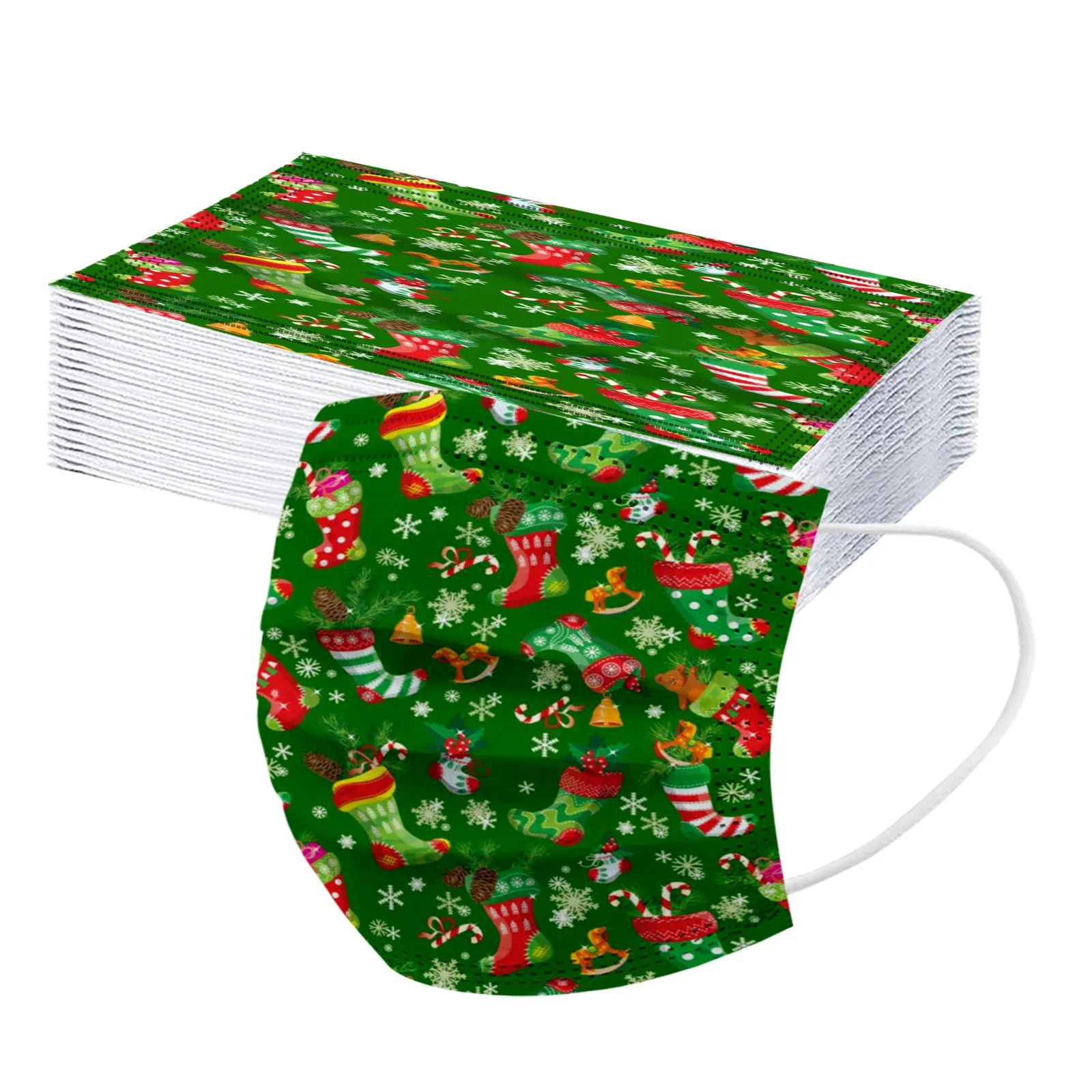 

Christmas Children Masks Cartoon Printed Disposable Mask 50PC Breathable Cycling Outdoor facemask masque Halloween Cosplay 2022