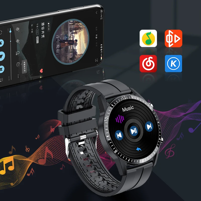 

GEJIAN 2021 New Smart Watch Mens Full Touch Screen Sports Fitness Watch IP67 Waterproof Bluetooth For Android ios smartwatch Men
