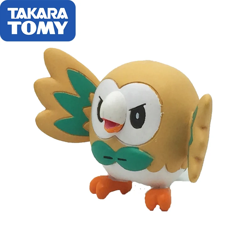 Покемонов Подлинная японская версия MC TAKARA TOMY Rowlet фигурка коллекционная игрушка