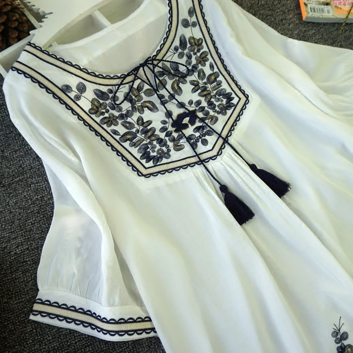 Хлопковая блузка размера плюс Летняя туника 2020 модные повседневные блузки с