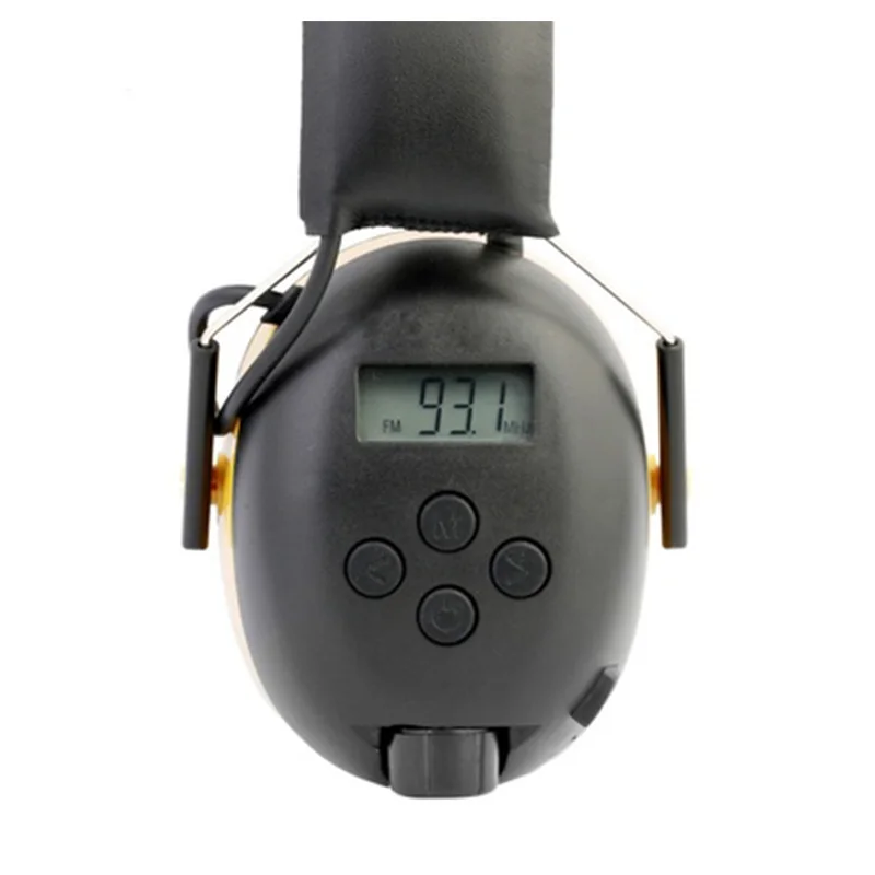 Защита слуха FM/AM радио наушники Звуконепроницаемая шумоподавление затычки для