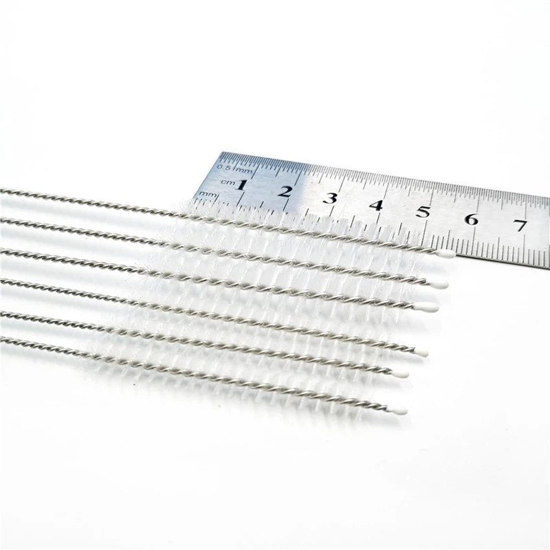 GOALONE 100 шт./компл. соломенная щетка многоразовая Очищающая из нержавеющей стали