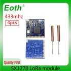 Модуль радиочастотной LoRa EOTH, 433 МГц, 4 шт., SX1278 PM1280, приемник дальней связи, передатчик SPI LORA IOT + 2 шт. антенны 433 МГц