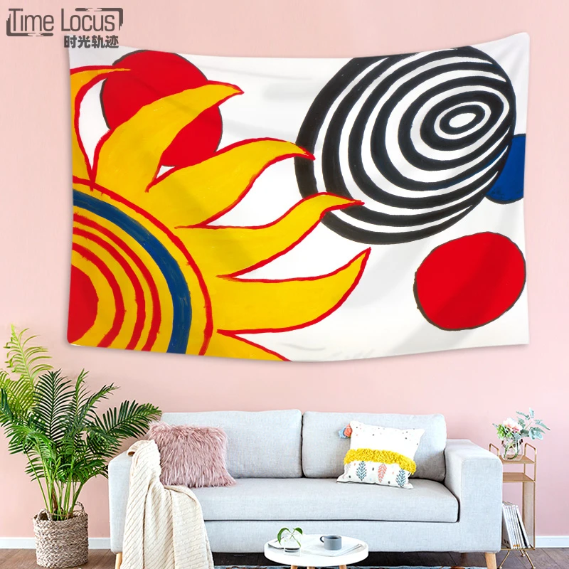 Абстракция МАНДАЛА ГОБЕЛЕН настенный висячий психоделический Солнечный