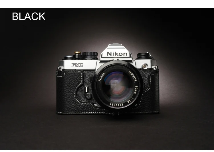Design for Nikon FM2 FM FM2N FE FE2 camera Handmade Genuine Leather Camera Half case Cover Bag | Электроника