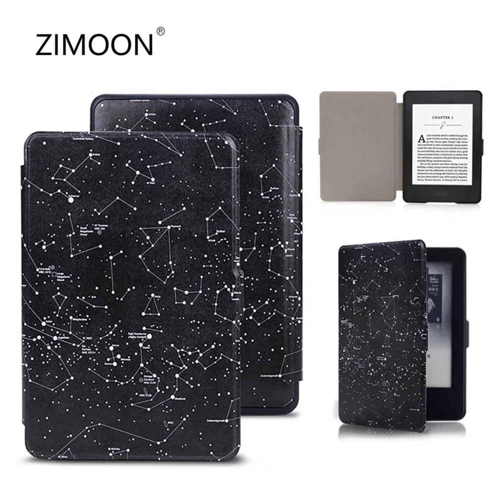 Умный чехол с рисунком для Amazon Kindle Paperwhite 1/2/3 6-дюймовый планшета DP75SDI до 2018 года