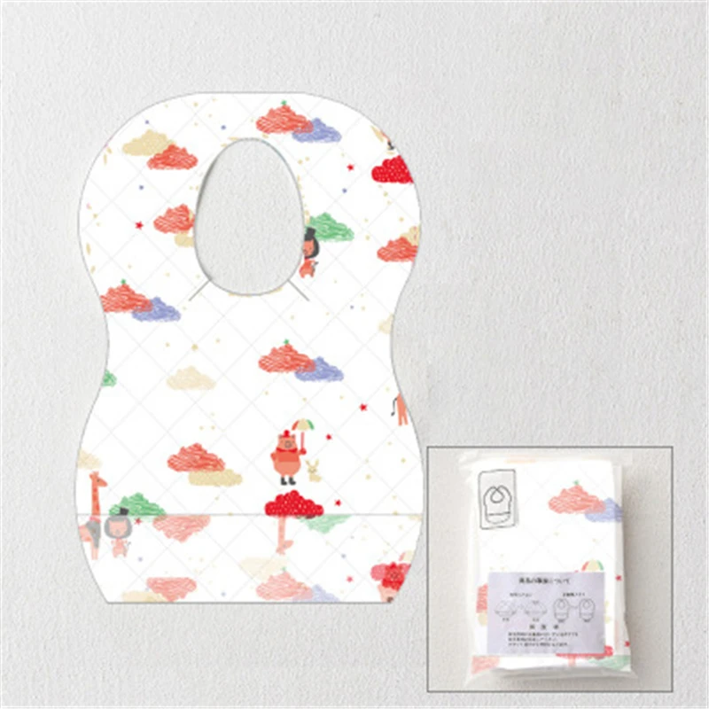 

10pcs/set Baby Bibs One time Silicone Feeding Baby Saliva Towel Newborn Cartoon Aprons Baby Bibs Adjustable Different of Bibs