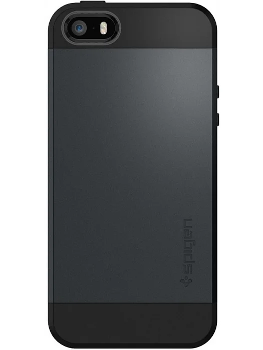 Чехол Spigen для iPhone 5/5s/SE Slim Armor 041CS20174. Metal Slate|Бамперы| |