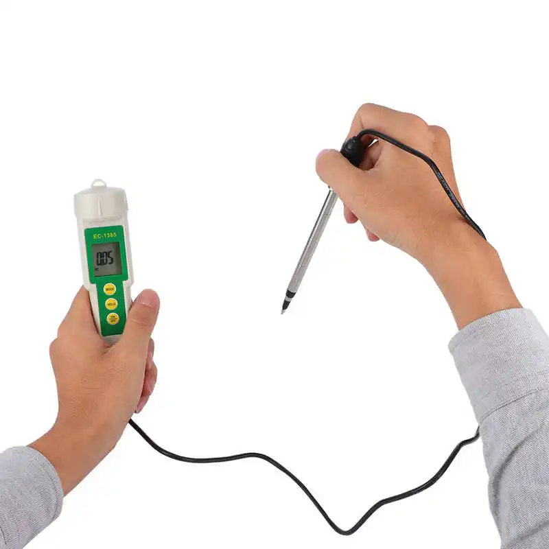 

EC-3185 Portable Soil EC/TDS/CF Tester Salinity Meter With Small Display Screen For Agricultural Horticultural Planting