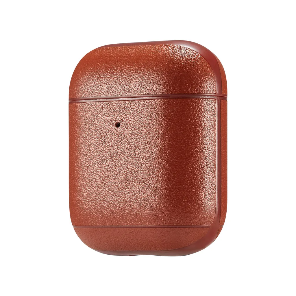 HIPERDEAL 100% PU кожаный ретро чехол с карабином защита для Apple AirPods наушники|Аксессуары