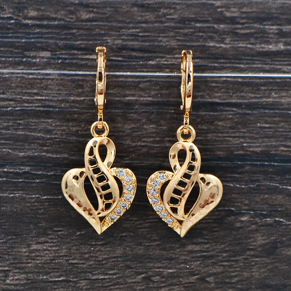 Модные женские золотые цветные прозрачные белые кубические циркониевые CZ