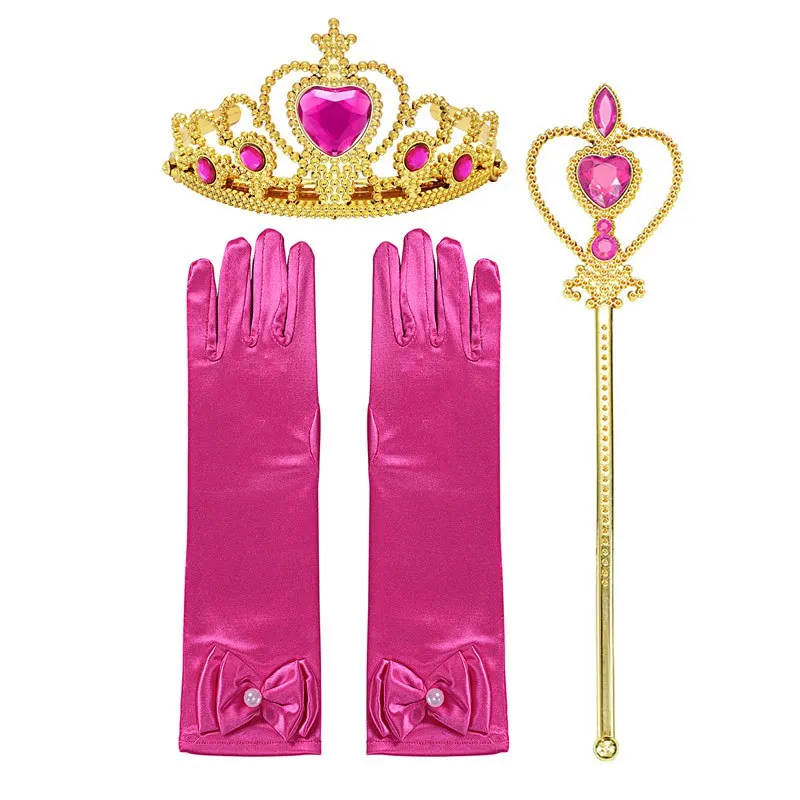 Accessories Set 04 Принцесса Спящая красавица Костюм Девушки Аврора Необычные Вечерние наряды детская пышная бальная Одежда Хэллоуин День рождения наряд - Цвет: Accessories Set 04