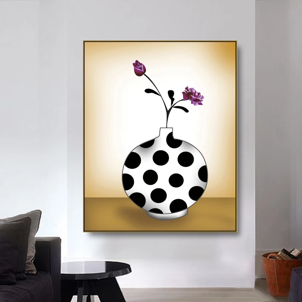 

Cassisy Canvas Art Painting Minimalist art vase Art Poster Picture Wall Decor Modern Home Decoration For Living room Office