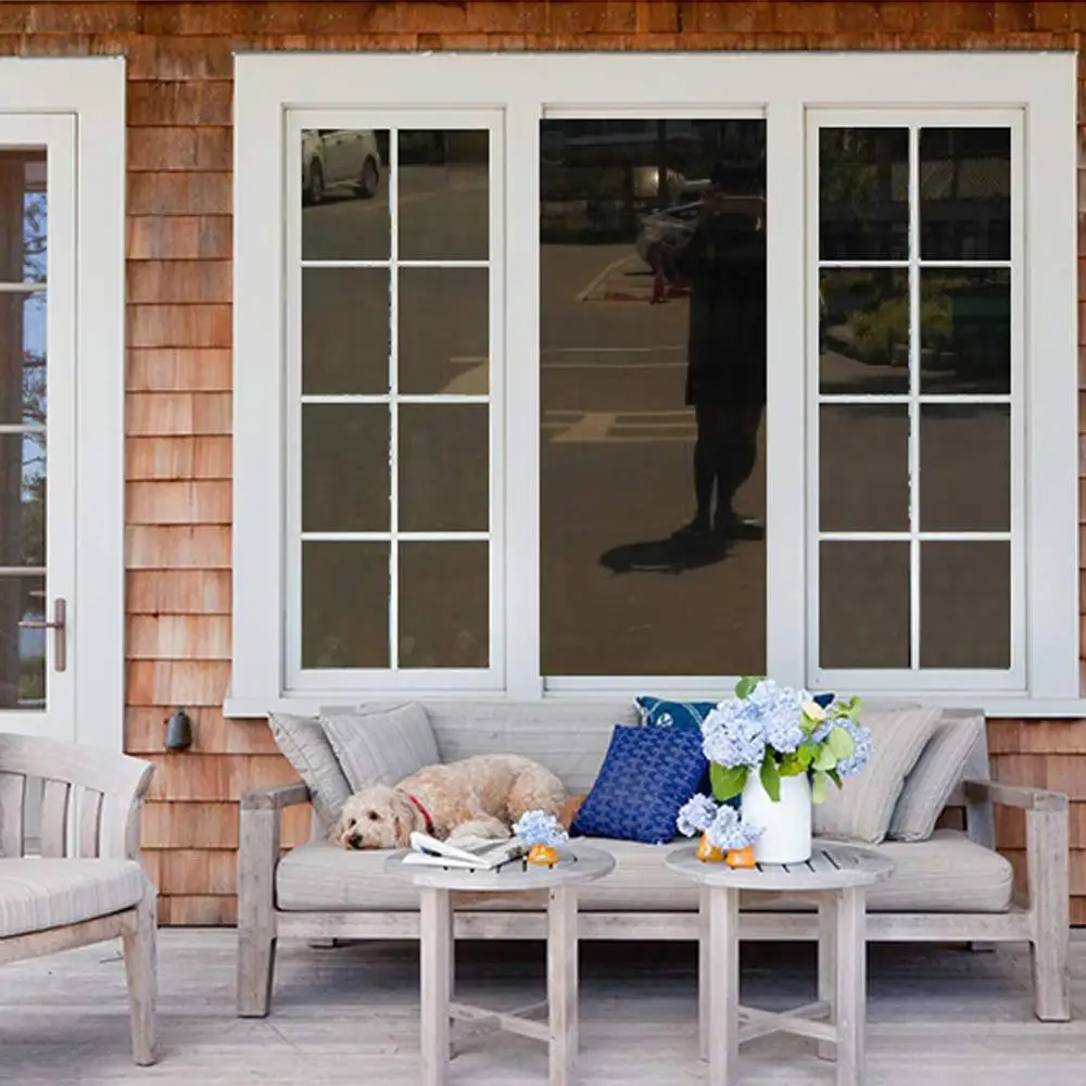 Многоразовая оконная пленка для контроля тепла анти УФ односторонняя зеркальная