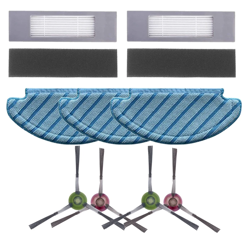 

Набор фильтров для швабры с боковой щеткой Для Ecovacs Deebot Ozmo T8 AIVI T8 MAX Запчасти для робота-пылесоса