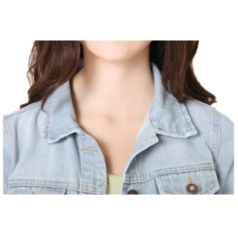 4XL джинсовая куртка короткое пальто для стайлинга автомобилей женская модная