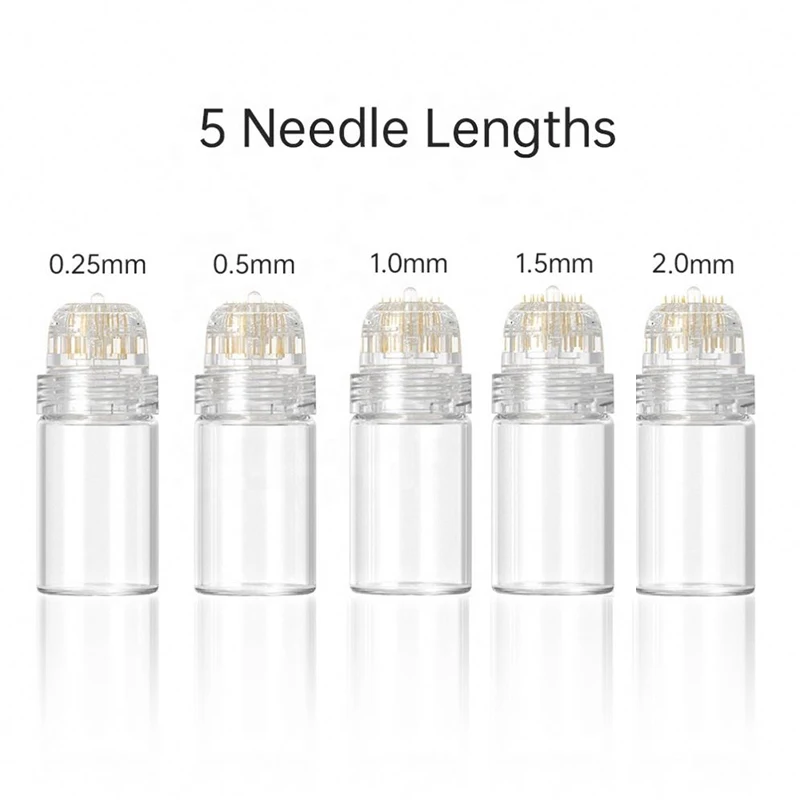 

Hydra Needle 20 Pins CE 0.25mm 0.5mm 1.0mm Micro Titanium Needle Derma Needle Skin Care Serum Therapy Anti Aging Applicator