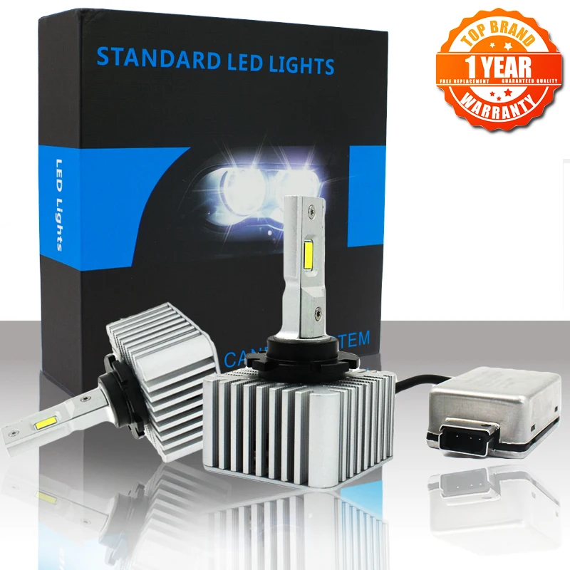 C90 Canbus 90W 12000LM D8S D1S D2S D3S D4S светодиодный лампы фар комплект налобный фонарь