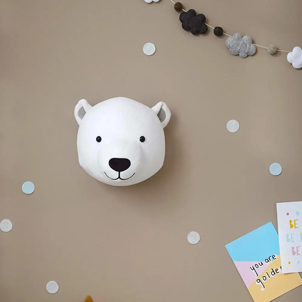 Ins Style Custom Children's Baby Room Simulated Animal Shape Doll Decoration Wall Hanging Stereo For Home | Игрушки и хобби