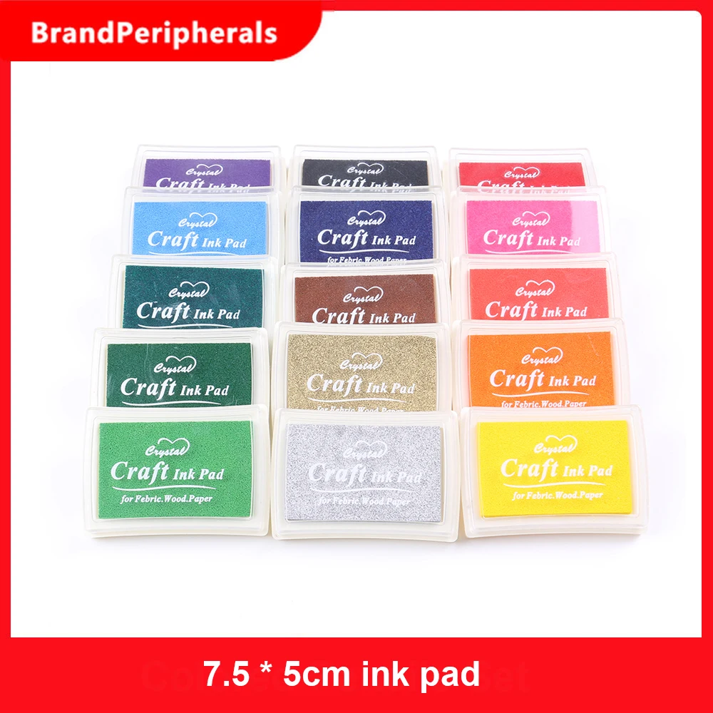 Ремесло чернил Pad DIY Печать Inkpad для детей взрослых резиновых штампов бумага