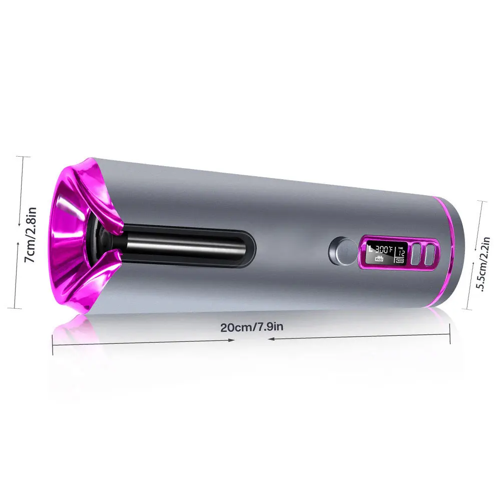 

Cordless Automatic Hair Curler USB Rechargeable Magic Hair Curling Salon Tools Ceramic Curly Rotating Curling Wave Styer