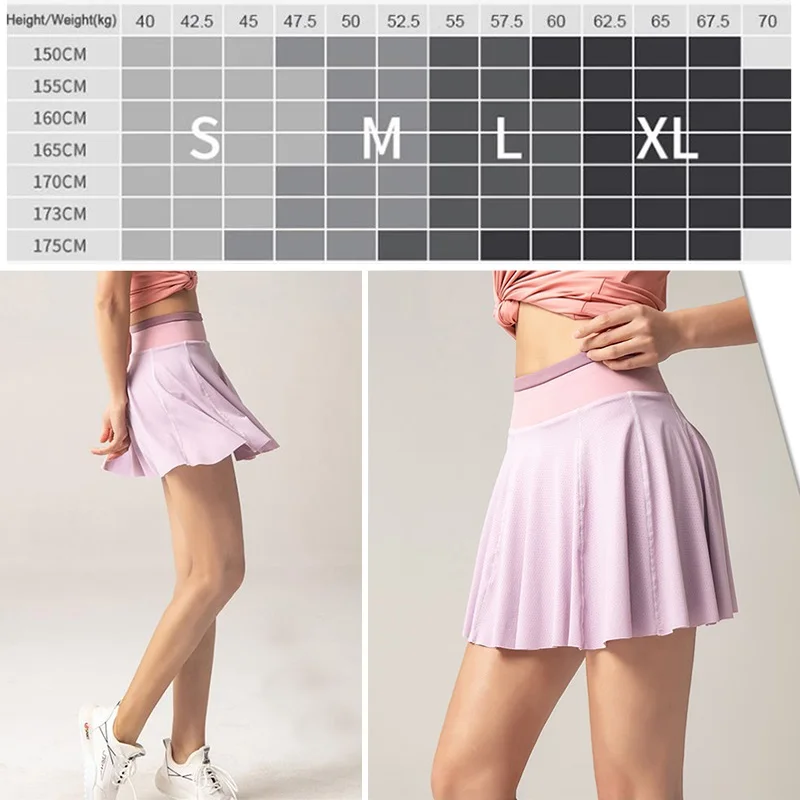 Женская Спортивная юбка для тенниса однотонные шорты йоги фитнеса