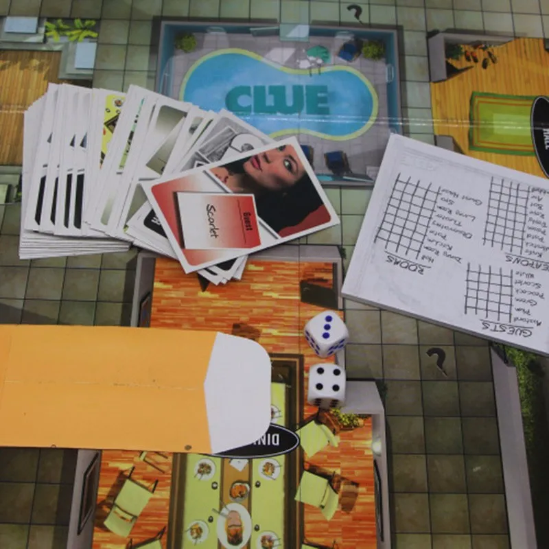 

New Cluedo Suspect Clue Discover The Secrets Board Desk Game Suspect Game Family Board Games With English Version