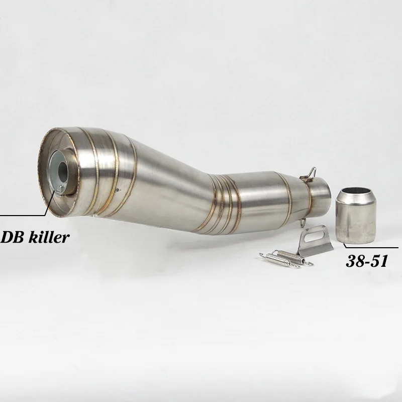 

For Honda Kawasaki Yamaha DUCATI ATV R1 R3 R6 ninja 400 250 fz6 z1 Universal Motorcycle Exhaust Muffler Escape 51mm Inlet