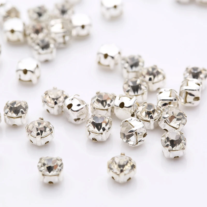 Продажа в Loss высокое качество 3 10 мм серебристые когти стразы прозрачный кристалл