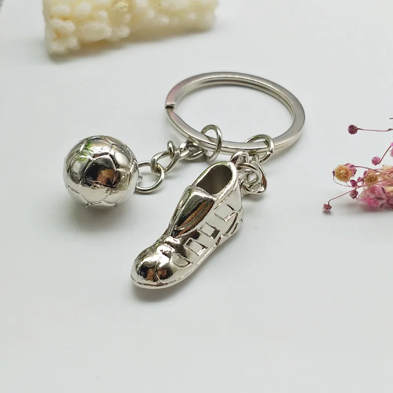 Модный футбольный металлический брелок для мужчин Подарочный Брелок футбольной