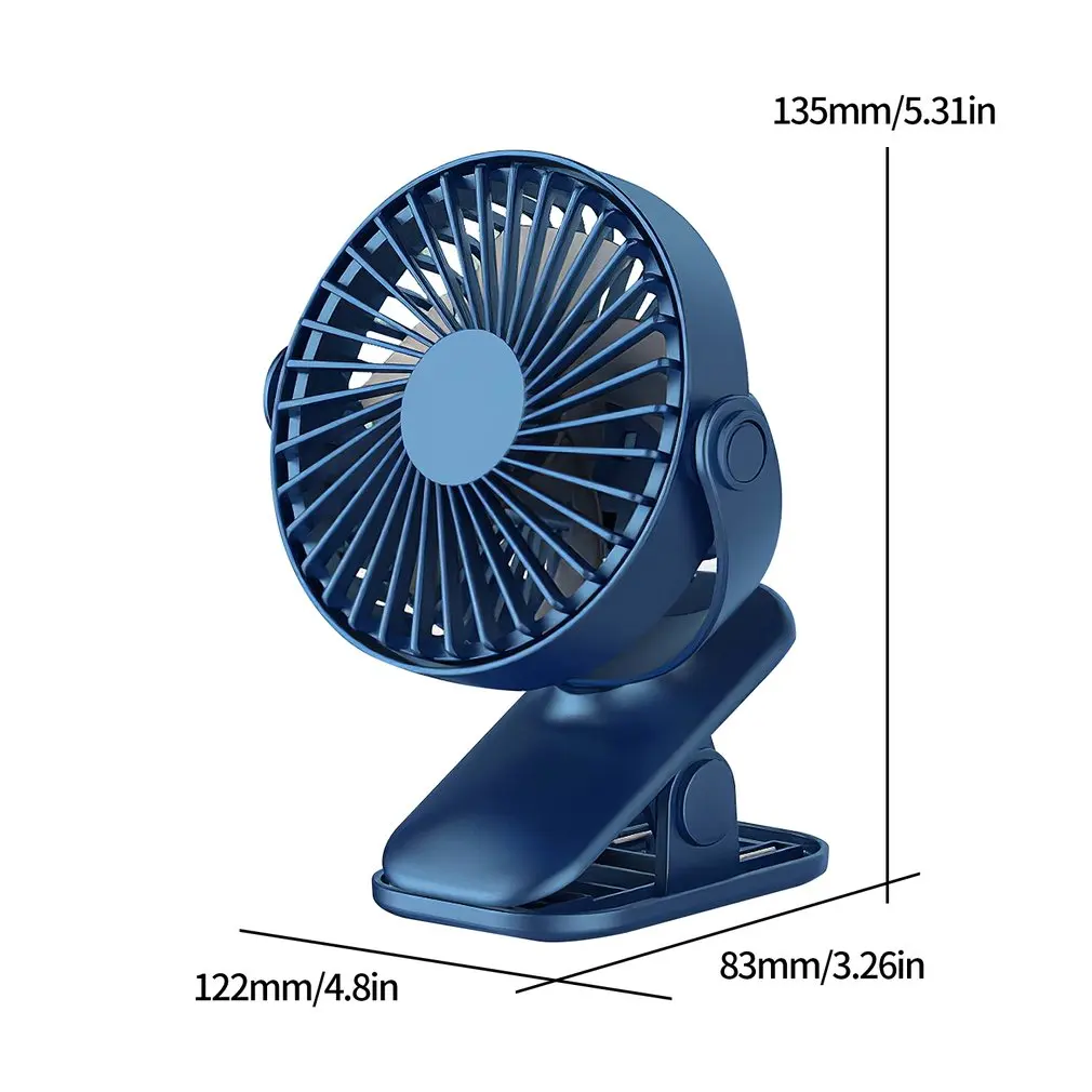 Портативный Настольный USB-вентилятор с клипсой перезаряжаемый настольный