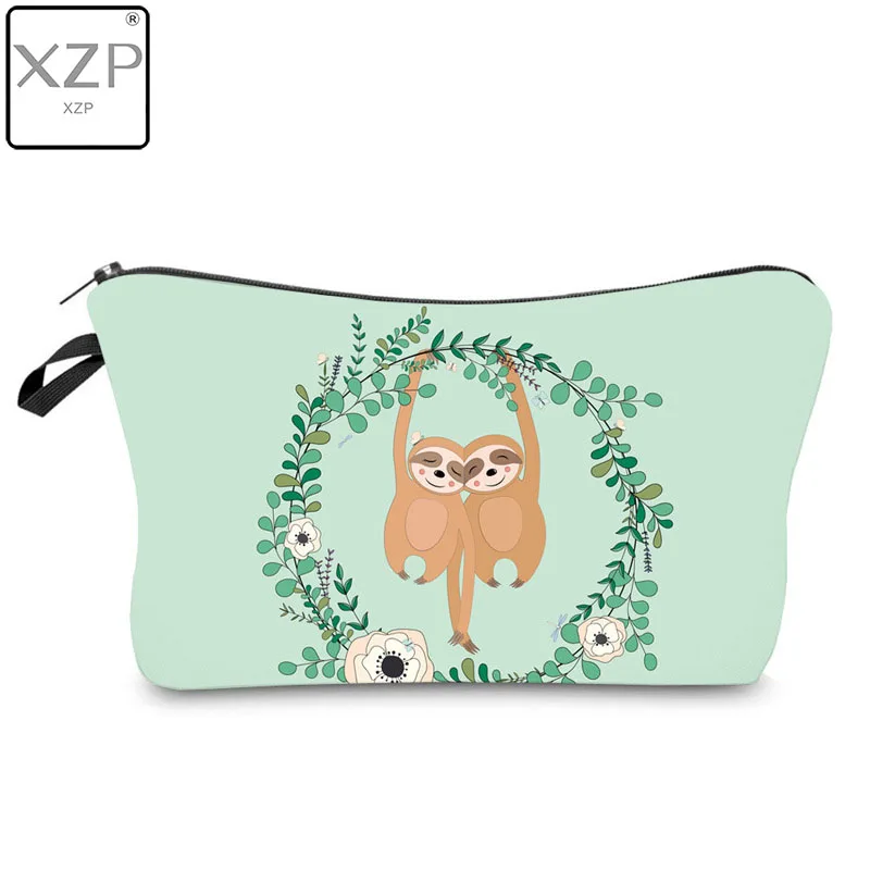 XZP водостойкая косметичка с принтом ленивая милый органайзер для косметики