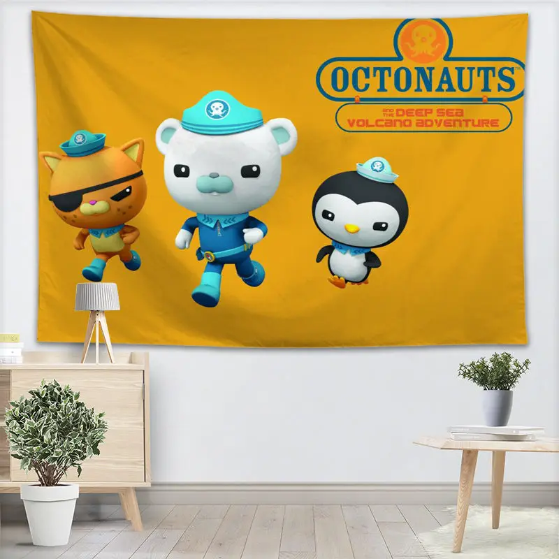 Octonauts аниме гобелен настенный Декор для домашней вечеринки на день рождения украшения тканевые гобелены палатка путешествия спальный коврик - Цвет: 14