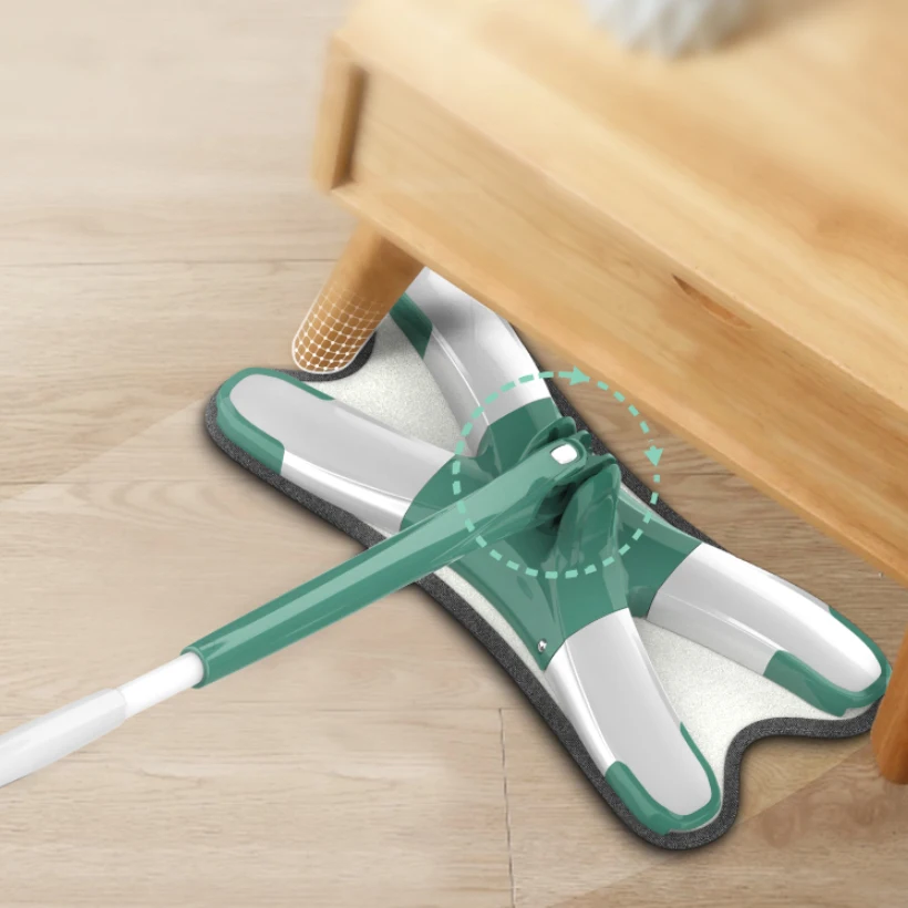 

Superfine Mop Wood Foor Wet and Dry Dual-use Large Mop Floor Artifact Mops 360 Degree Rotatable Cleaning Mop
