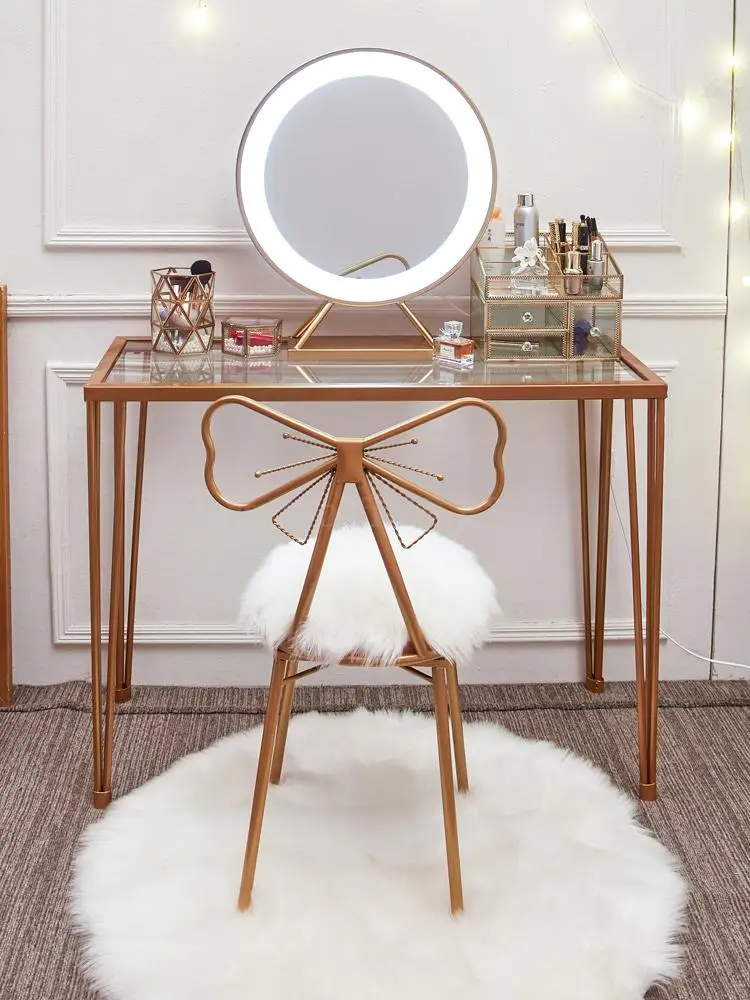 Туалетный столик для спальни простая нордическая сетка красный ins ветер макияж