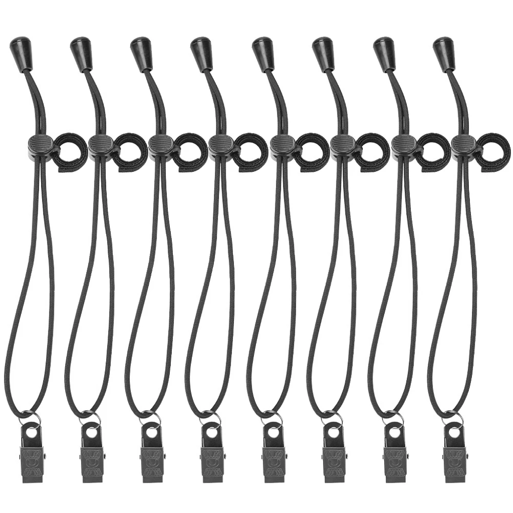 

8PCS Photo Video Studio Background Backdrop Clamps Holder Multifunctional Clips 20cm Adjustable Elastic Cord for Green Screen