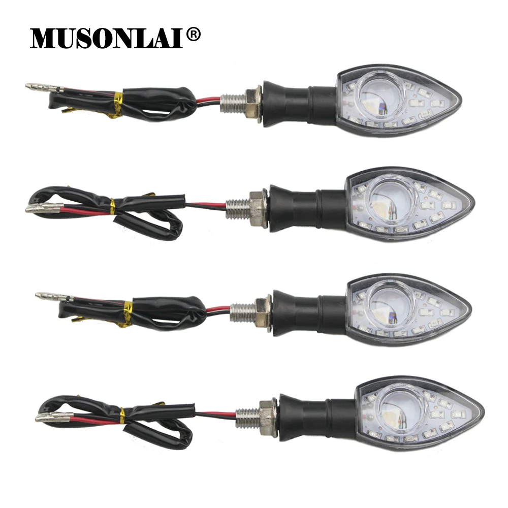 Универсальный светодиодный указатель поворота для мотоцикла 12 В левый и правый